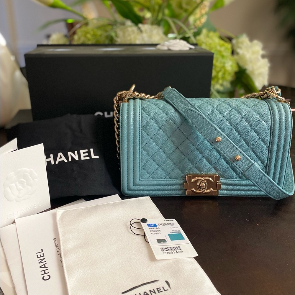 Authentic Chanel Boy Handbag